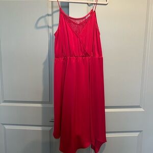 Chelsea28 Vibrant Red Lace Dress
